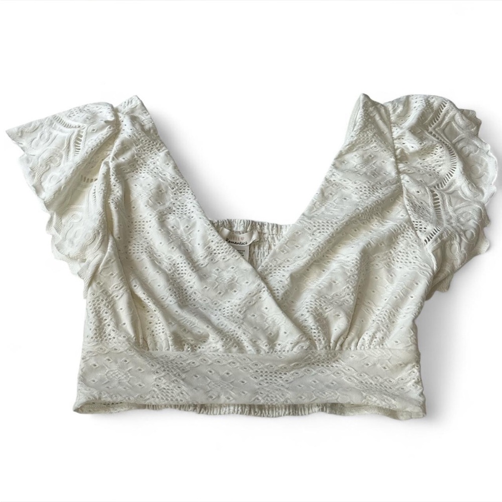 Urban Outfitters eyelet crop top